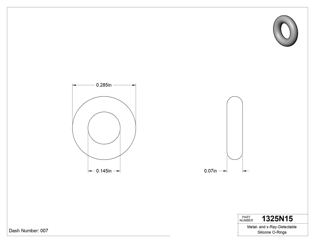 Technical drawing - 1325N15